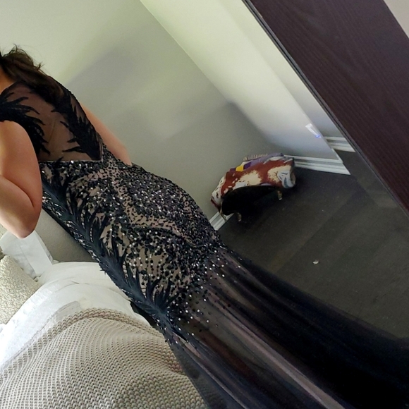 Beaded Black Formal Gown - Picture 11 of 14
